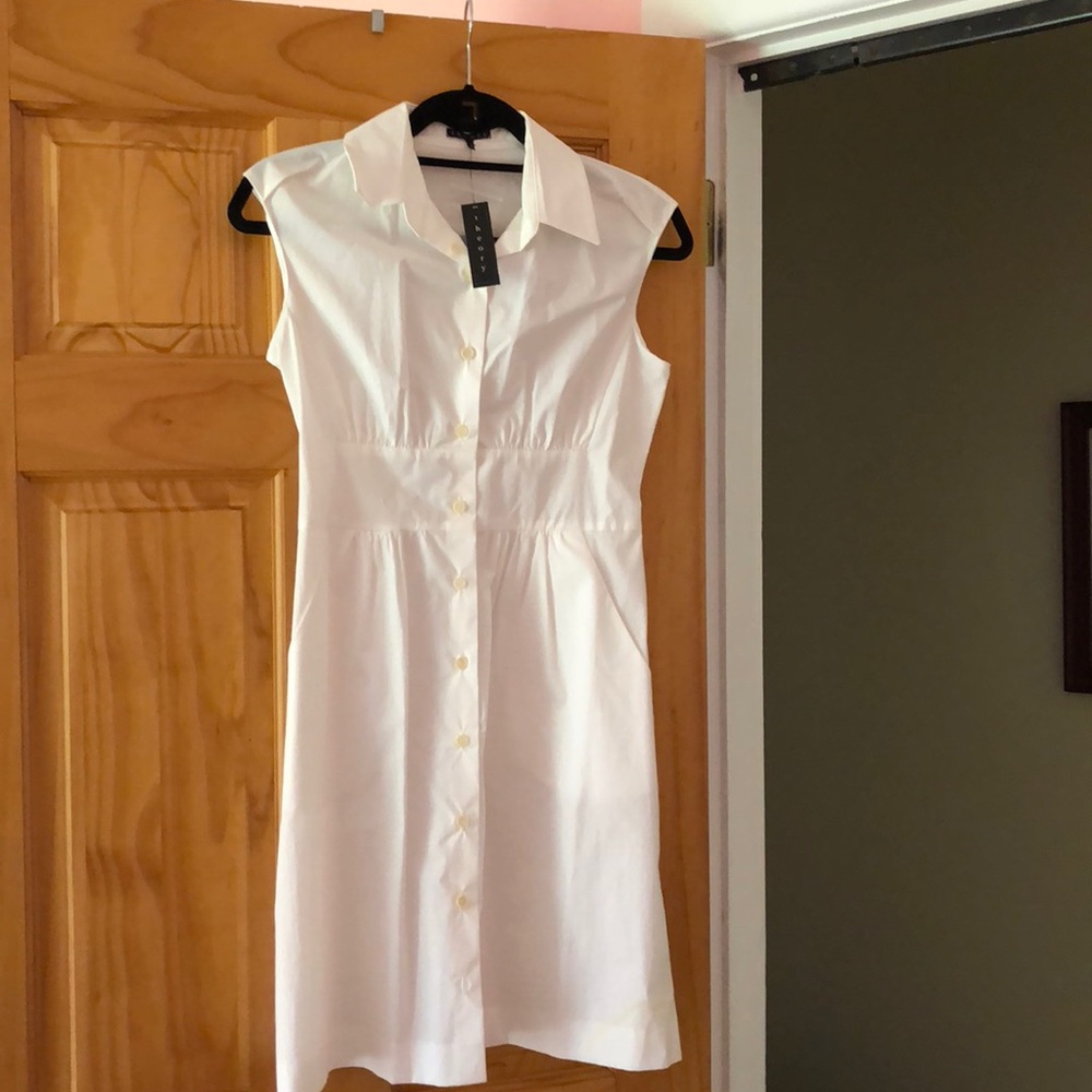 Theory white summer dress